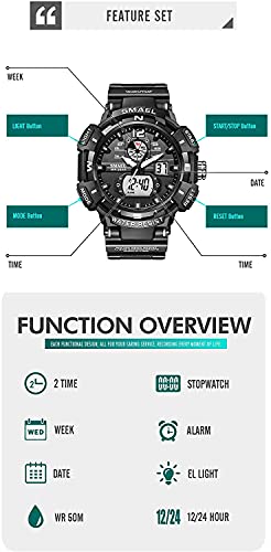 Foto 7 pulgar | Venta Internacional - Reloj Gosasa Para Hombre, Digital, Analógico, Militar, Deportes Al Aire Libre