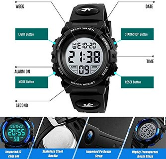 Foto 5 | Venta Internacional - Reloj Carlien Con Cronógrafo Digital Led, 50 M, Resistente Al Agua