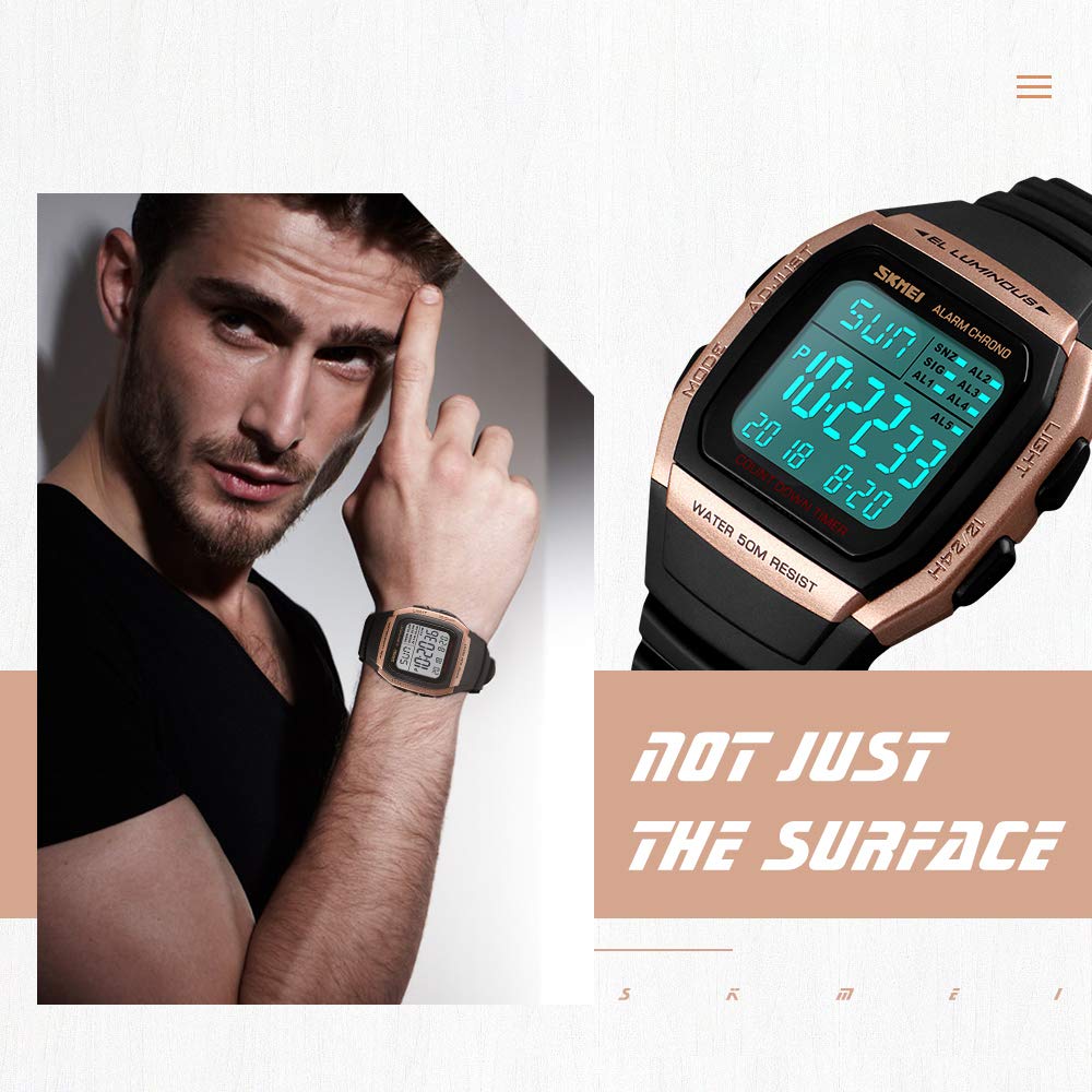 Foto 5 pulgar | Venta Internacional - Reloj De Pulsera Skmei Digital Sports 30 M Resistente Al Agua Para Hombre