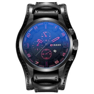 Foto 1 | Venta Internacional - Correa Deportiva De Piel Impermeable Watch Curren Original Para Hombre