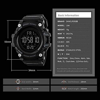 Foto 7 | Venta Internacional - Reloj Deportivo Gosasa Con Cuenta Regresiva Y Cronómetro Para Hombre, 5 Atm Water Re