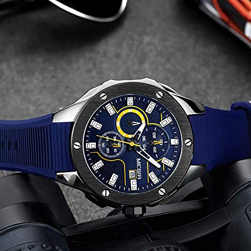 Foto 3 pulgar | Venta Internacional - Mira El Cronógrafo Analógico Megir Sports Army Military Para Mí