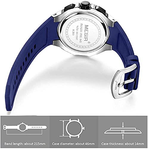 Foto 7 pulgar | Venta Internacional - Mira El Cronógrafo Analógico Megir Sports Army Military Para Mí