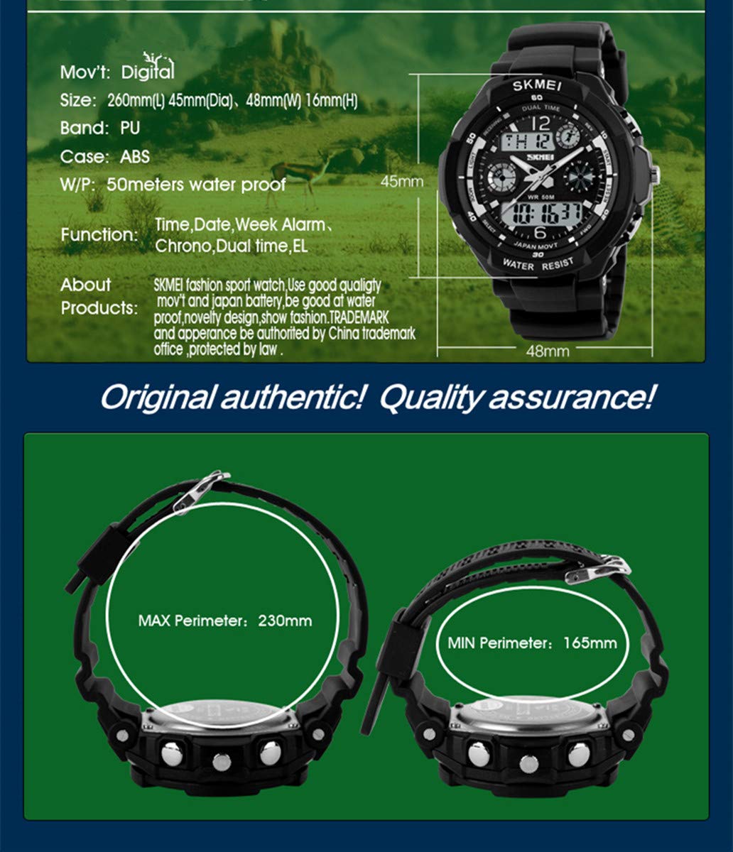 Foto 5 | Venta Internacional - Reloj Deportivo Aposon Military Dual Time Led A Prueba De Agua