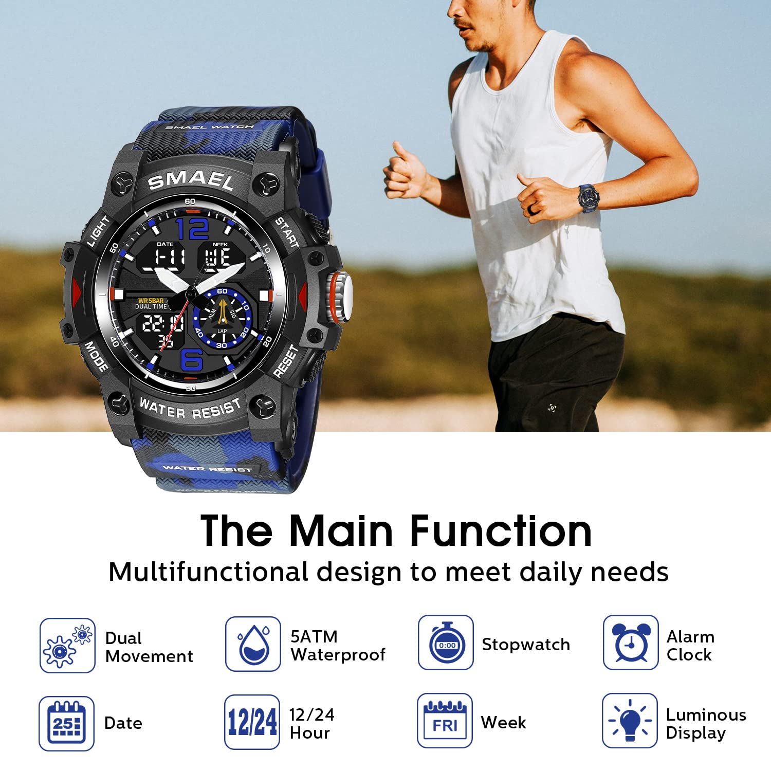 Foto 5 pulgar | Venta Internacional - Reloj L Lavaredo Lavaredo Con Doble Movimiento Digital Para Hombre