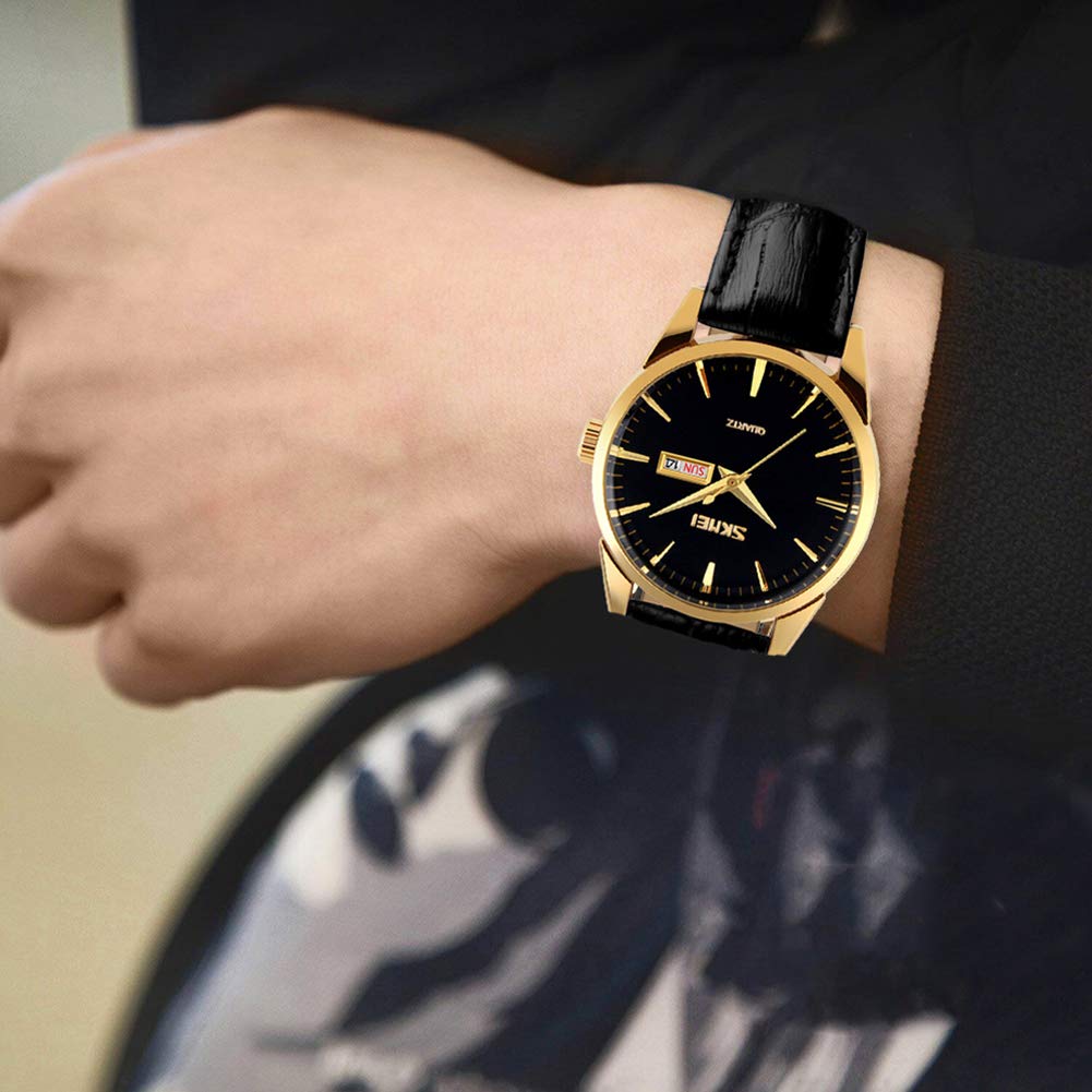 Foto 3 | Venta Internacional - Reloj De Pulsera Unik Love Con Correa De Piel De Negocios De Lujo Para Hombre