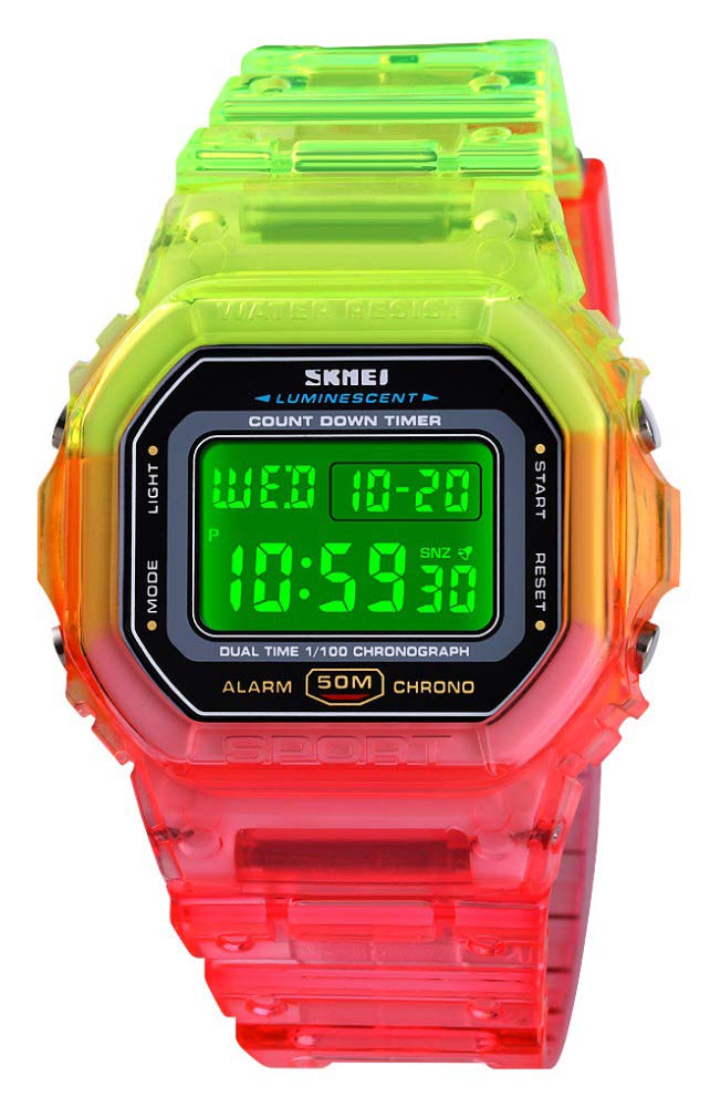 Venta Internacional - Reloj Carlien Para Hombre, Colorido, Digital, Cuadrado, Deportivo, 44 Mm