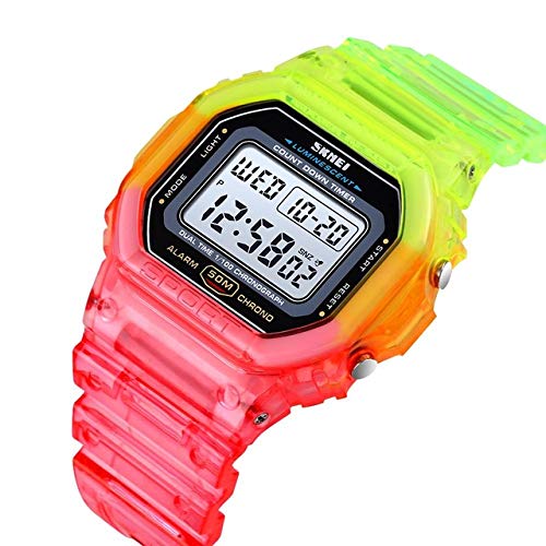 Foto 3 pulgar | Venta Internacional - Reloj Carlien Para Hombre, Colorido, Digital, Cuadrado, Deportivo, 44 Mm