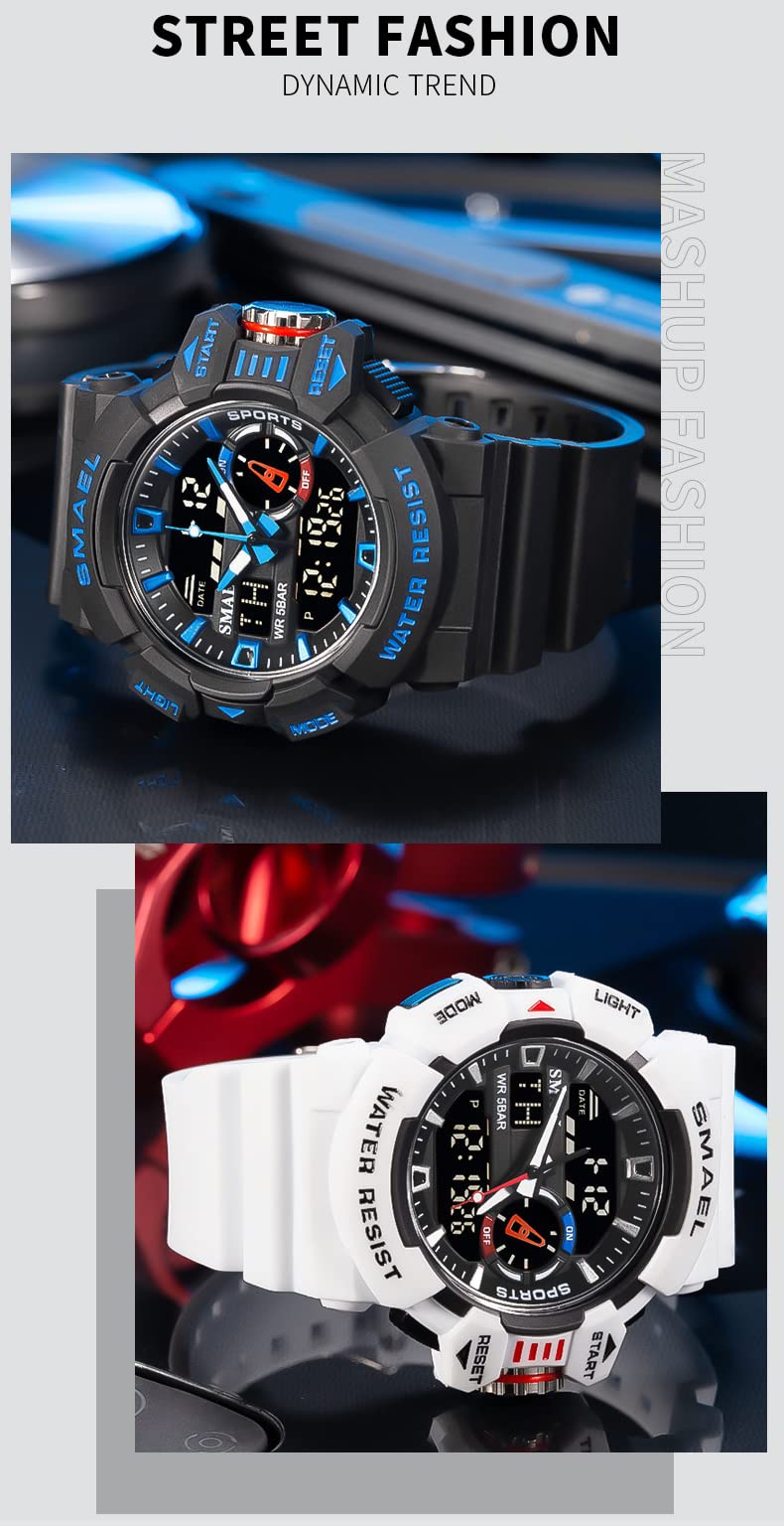 Foto 5 pulgar | Venta Internacional - Reloj Carlien, Deportivo Y Militar, Doble Pantalla, 50 M Water R, Para Hombre