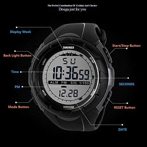 Foto 5 pulgar | Venta Internacional - Reloj Cronógrafo Digital Militar Skmei Para Hombre, Deportes De Escalada