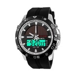 Venta Internacional - Reloj Bounabay Solar Power Military Dual Time Para Hombre, 5 Atm