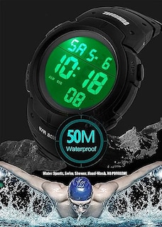 Foto 5 | Venta Internacional - Reloj Pasoy Digital 50 M Resistente Al Agua Con Luz Led Para Hombres/mujeres