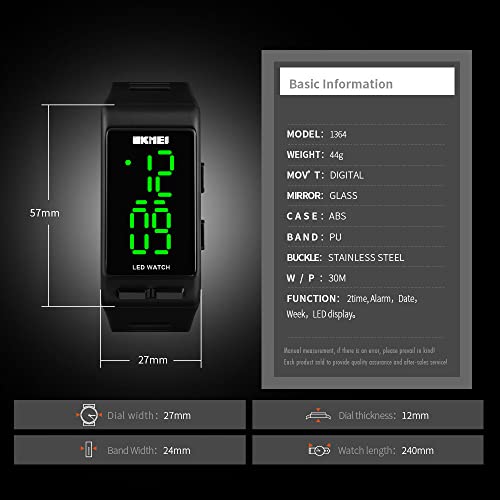 Foto 7 | Venta Internacional - Reloj Deportivo Digital Reginald Para Hombre, Impermeable, Negro