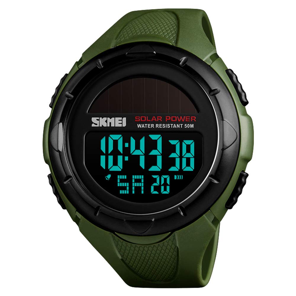 Venta Internacional - Reloj Skmei Solar Digital Sports 50 M Resistente Al Agua Para Hombre