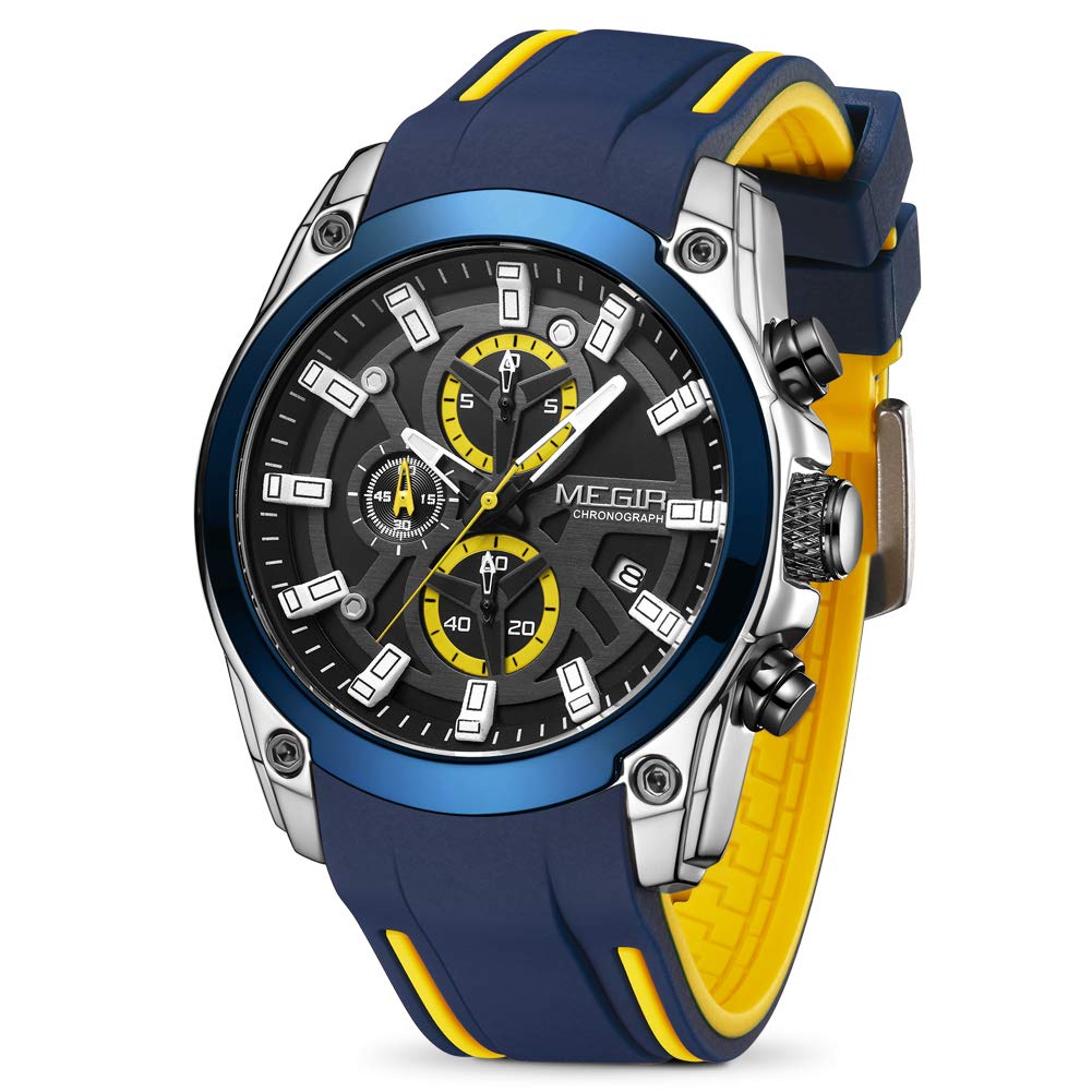 Foto 2 pulgar | Venta Internacional - Reloj Megir Sport Chronograph Quartz Para Hombre Con Luminous