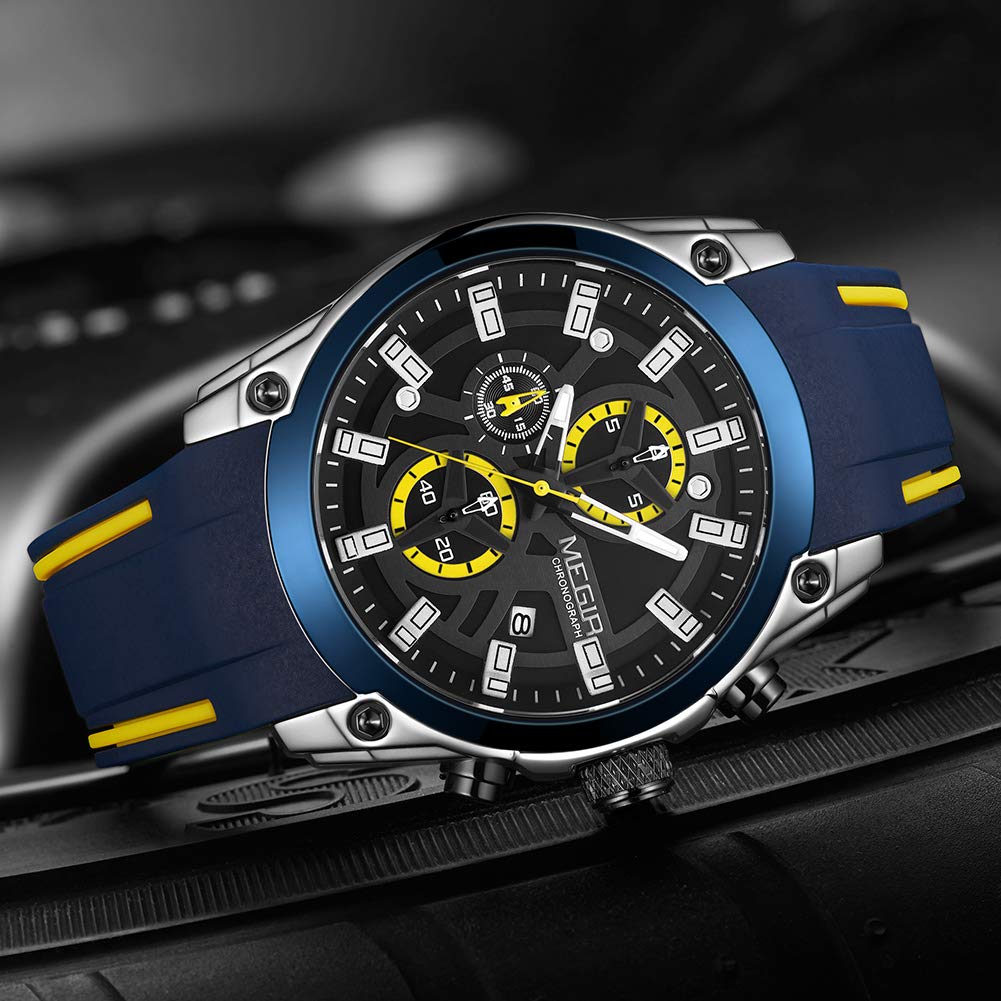 Foto 7 | Venta Internacional - Reloj Megir Sport Chronograph Quartz Para Hombre Con Luminous