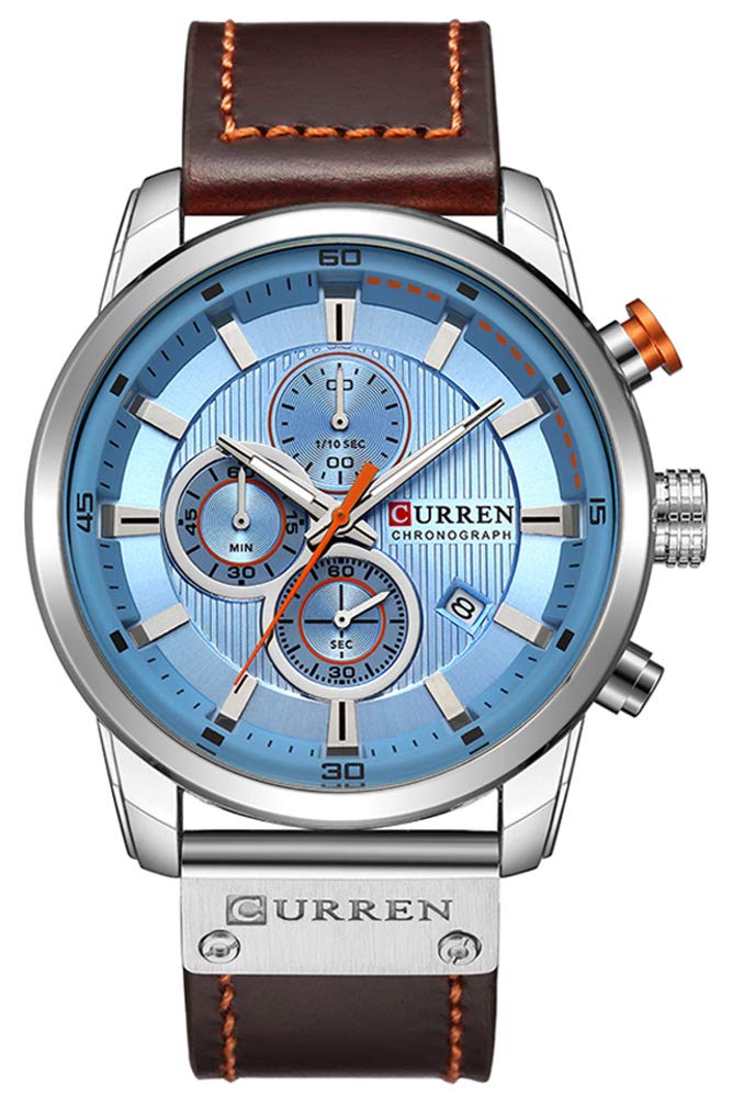 Venta Internacional - Reloj Deportivo Militar Curren Luxury Brand Para Hombre Con Piel