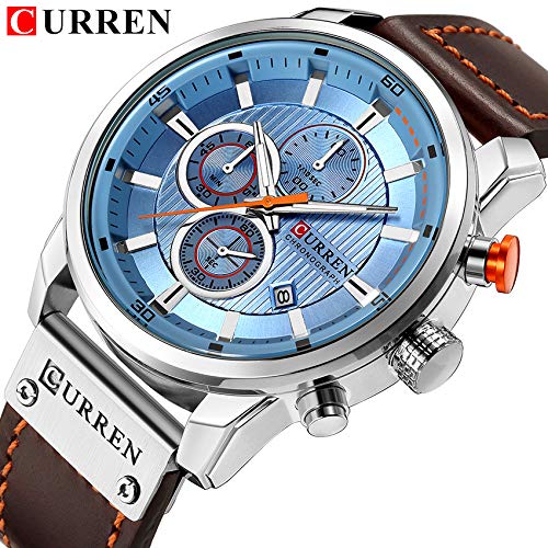 Foto 3 pulgar | Venta Internacional - Reloj Deportivo Militar Curren Luxury Brand Para Hombre Con Piel