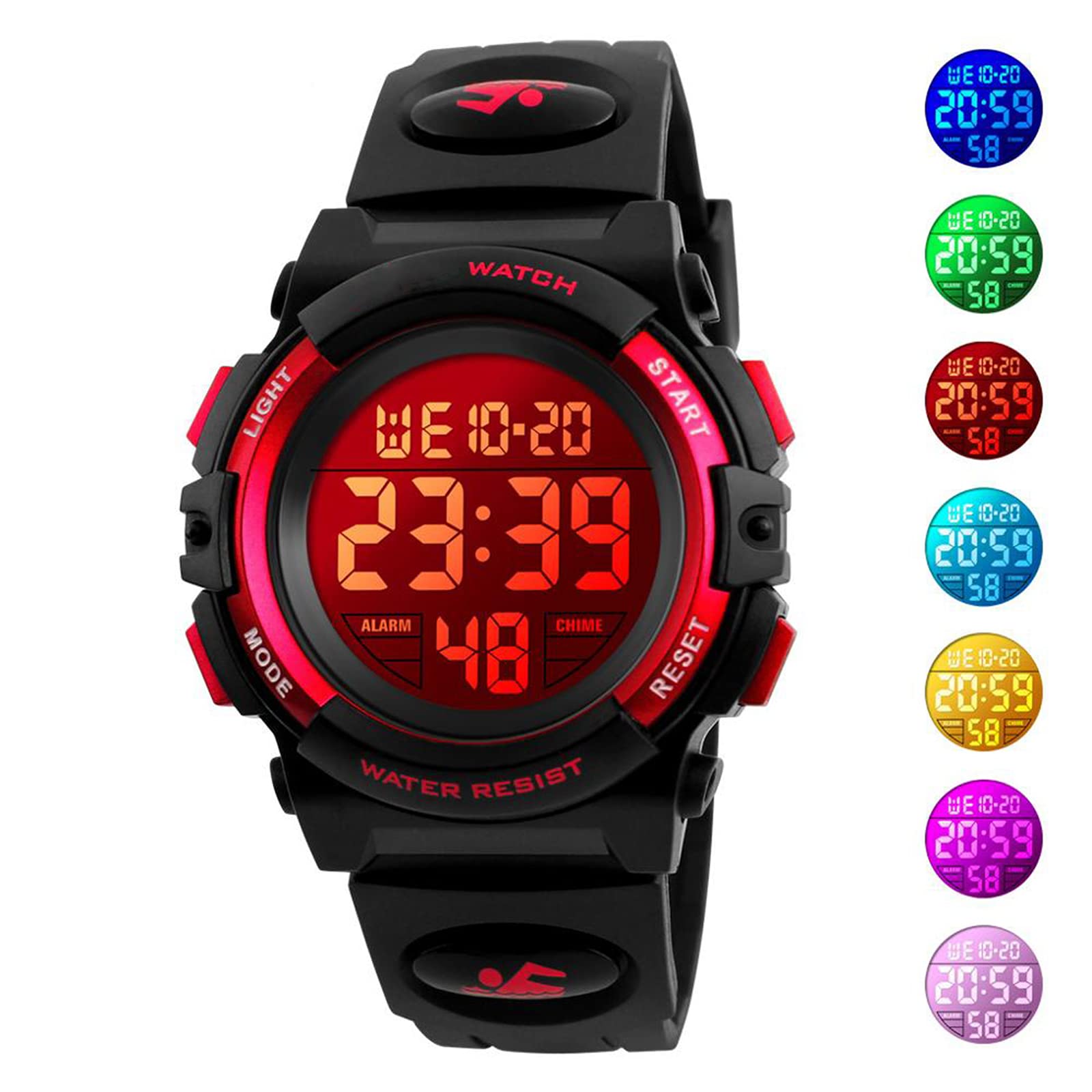 Foto 4 pulgar | Venta Internacional - Reloj Fanmis Con Cronógrafo Digital Led, Correa Impermeable De Poliuretano