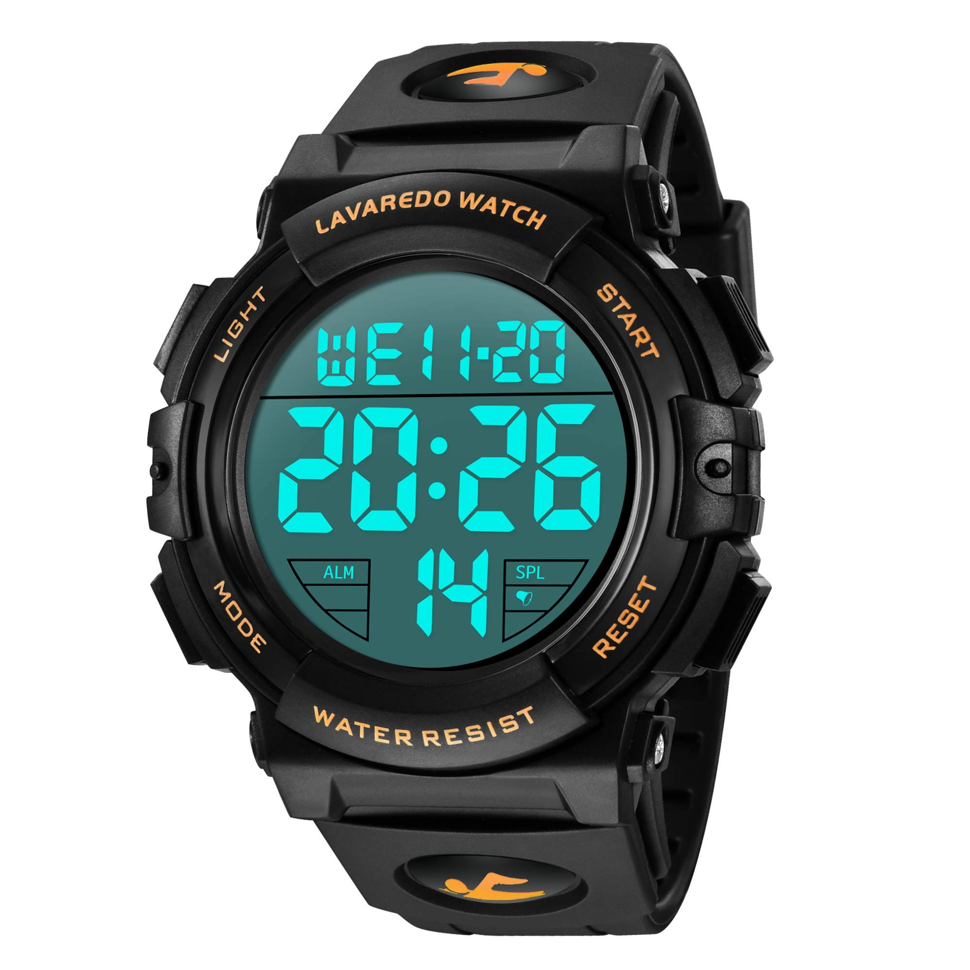 Venta Internacional - Reloj L Lavaredo Lavaredo Digital Para Hombre, 50 M, Resistente Al Agua