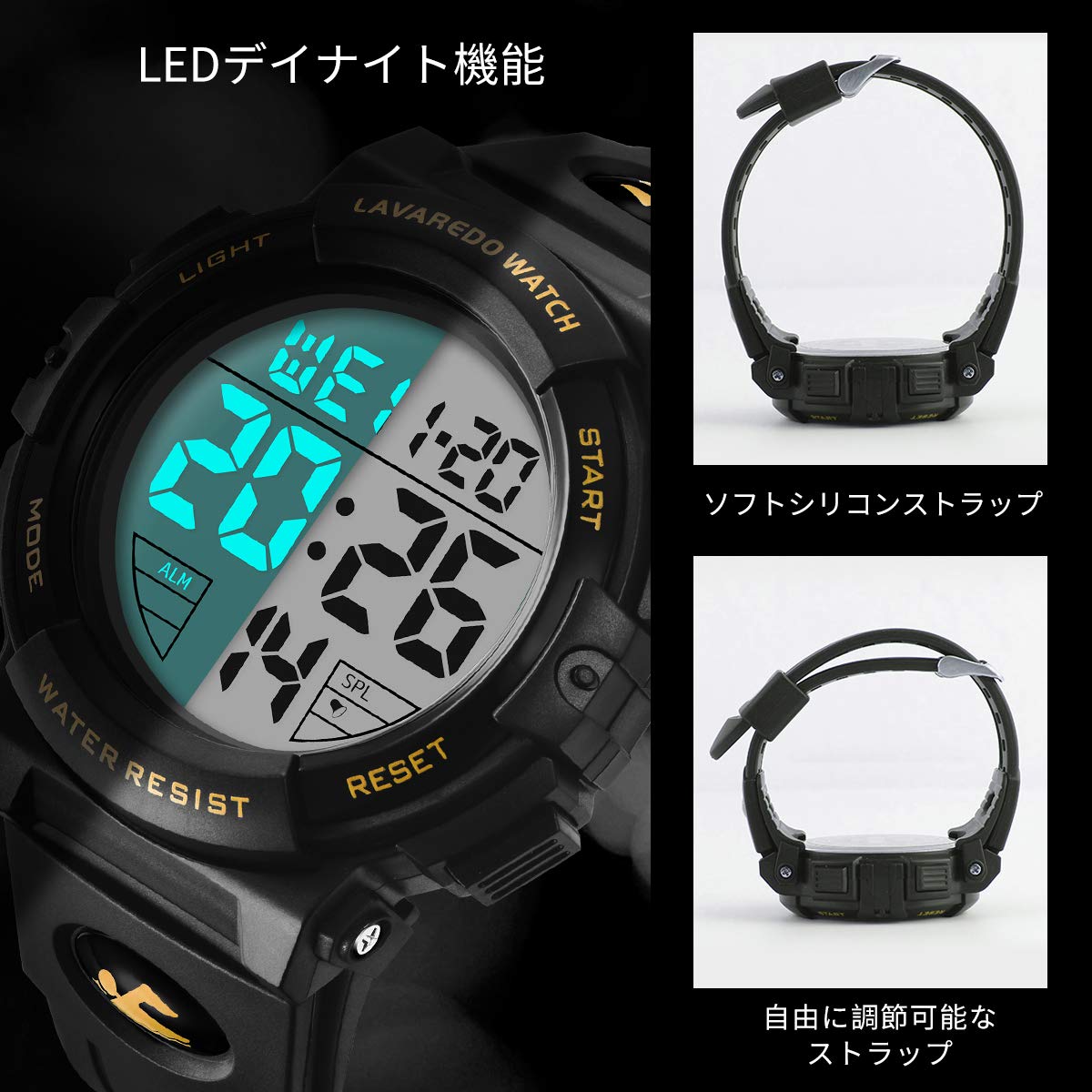 Foto 4 pulgar | Venta Internacional - Reloj L Lavaredo Lavaredo Digital Para Hombre, 50 M, Resistente Al Agua