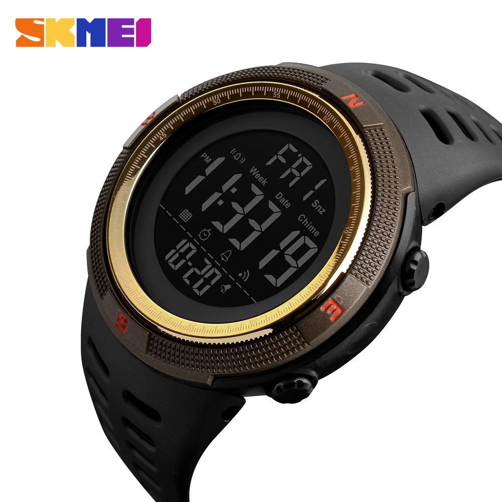 Foto 3 pulgar | Venta Internacional - Reloj Deportivo Digital Led Electrónico Skmei Para Hombre En Dorado