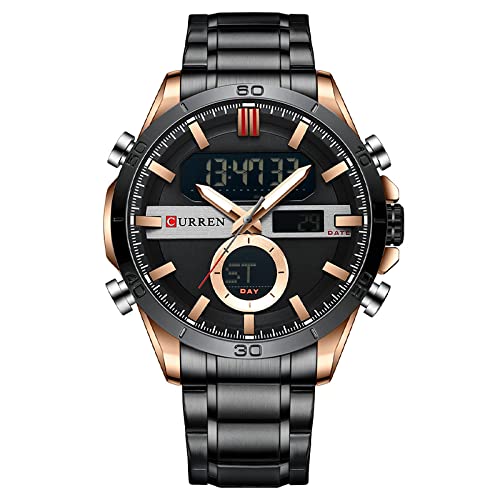 Venta Internacional - Reloj Electrónico De Cuarzo Matkasur De Doble Movimiento Para Hombre, 48 Mm