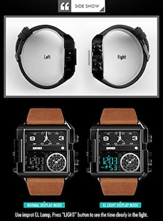 Foto 3 | Venta Internacional - Reloj Digital Gosasa Square Con Esfera Grande Para Hombre Con Led