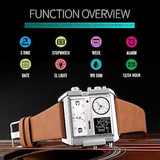 Foto 6 | Venta Internacional - Reloj Digital Gosasa Square Con Esfera Grande Para Hombre Con Led