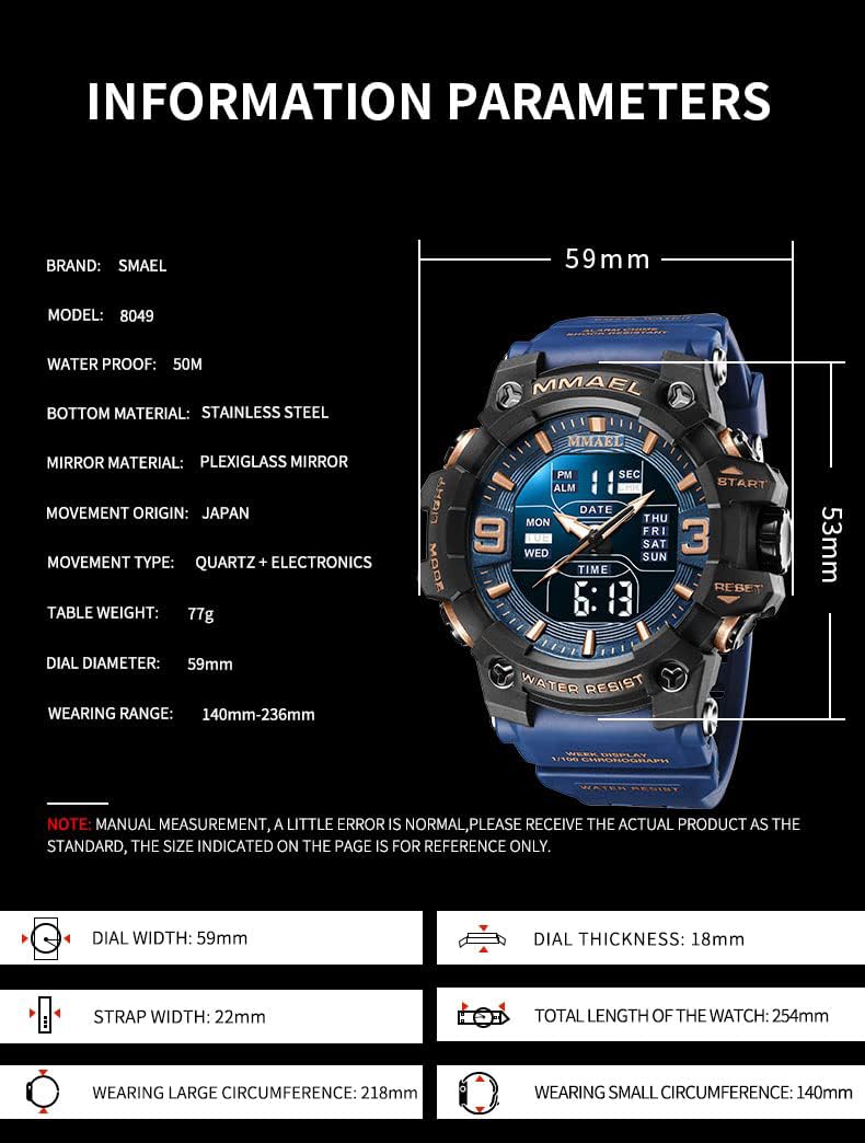 Foto 5 pulgar | Venta Internacional - Reloj Gosasa S-shock Sport Military Tactical Para Hombre