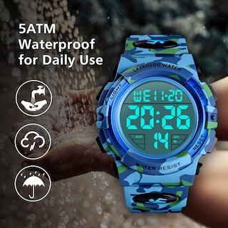 Foto 4 | Venta Internacional - Reloj L Lavaredo Lavaredo Digital Para Hombre, 50 M, Resistente Al Agua