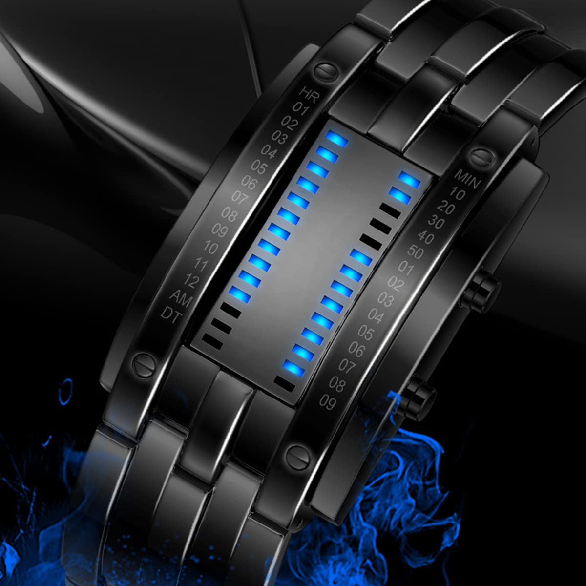 Foto 4 pulgar | Venta Internacional - Reloj Pintime Binary Matrix Digital Led 50 M Resistente Al Agua Para Hombre