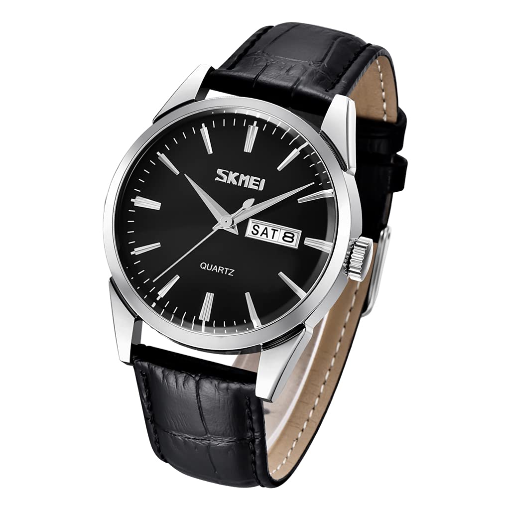 Venta Internacional - Reloj De Cuero Para Hombre De Lujo Skmei Quartz Waterproof 3atm