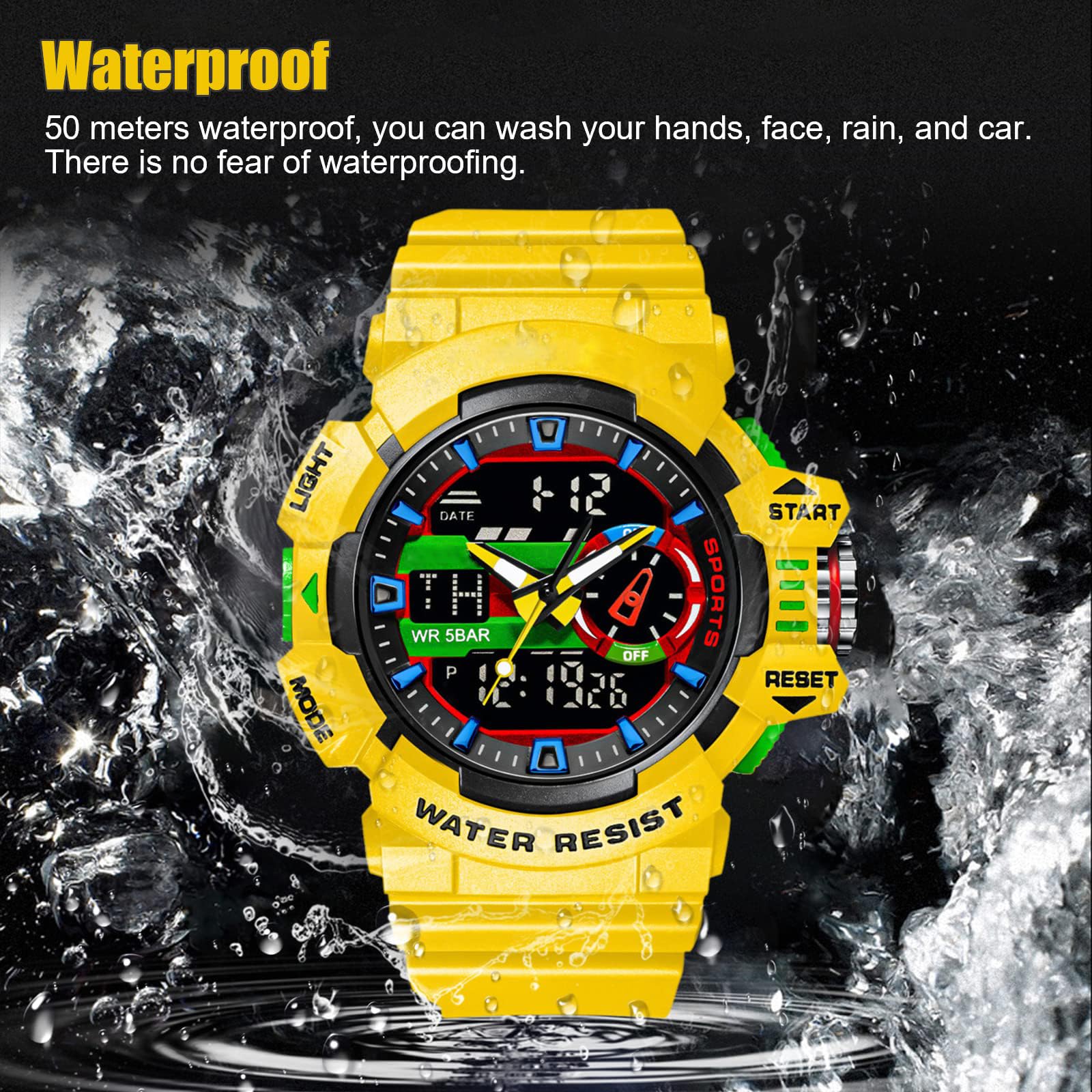 Foto 7 pulgar | Venta Internacional - Reloj Gosasa S-shock Sport Para Hombre Resistente Al Agua Hasta 5 Atm