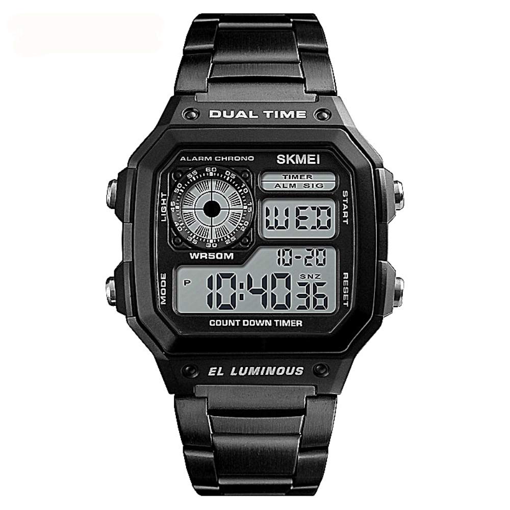 Venta Internacional - Reloj Bomieux Digital Sport Dual-time Para Hombre, Resistente Al Agua, 30 M