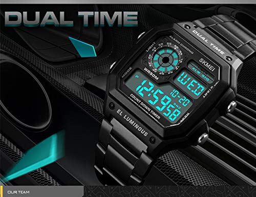 Foto 6 pulgar | Venta Internacional - Reloj Bomieux Digital Sport Dual-time Para Hombre, Resistente Al Agua, 30 M