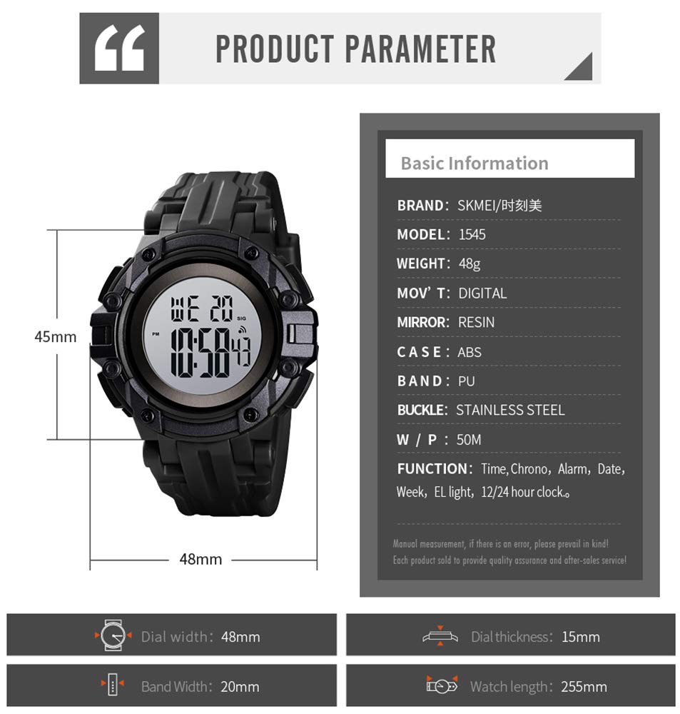 Foto 7 pulgar | Venta Internacional - Reloj Deportivo Fanmis Military Digital 50 M Resistente Al Agua Para Hombre