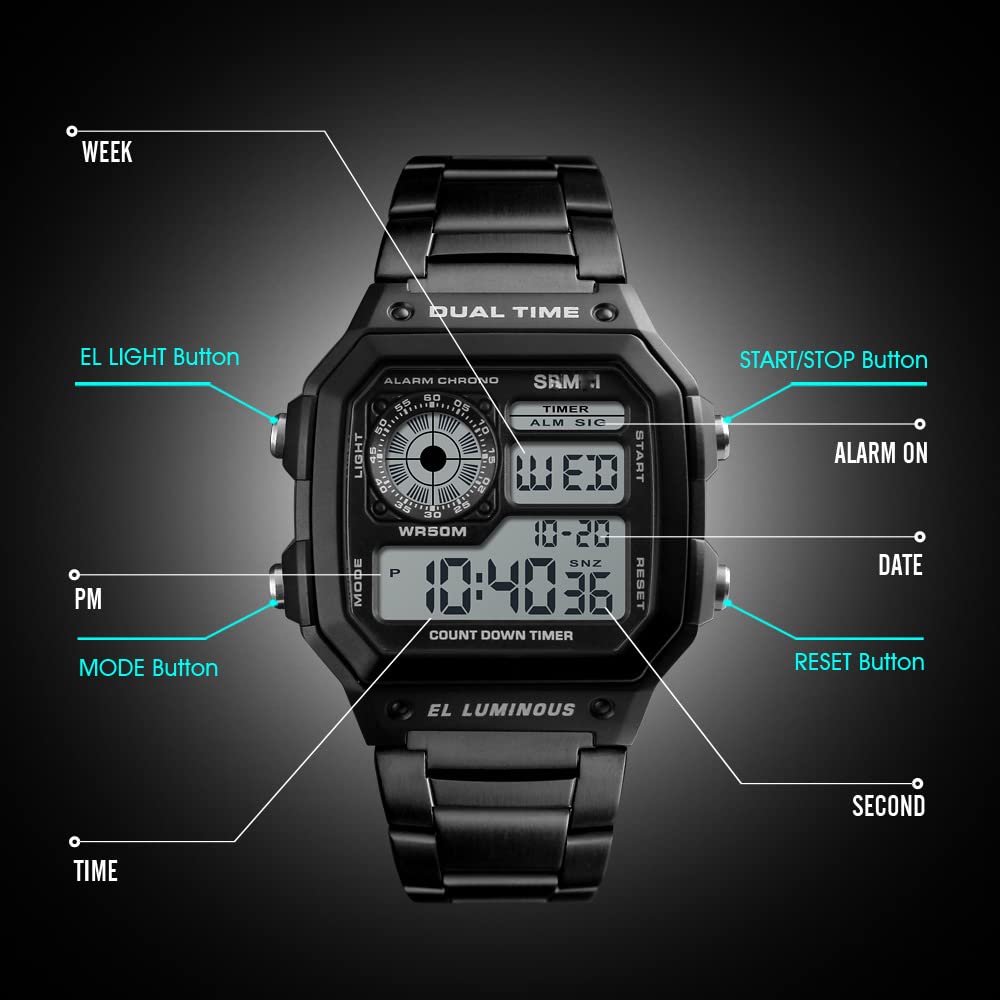 Foto 6 | Venta Internacional - Reloj Reginald Fashion Trend Negro Multifunción Para Hombre