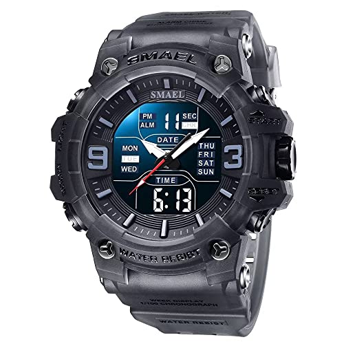 Foto 2 pulgar | Venta Internacional - Reloj Hooshu Para Hombre, Deportivo, Exterior, Impermeable, Militar, Gris