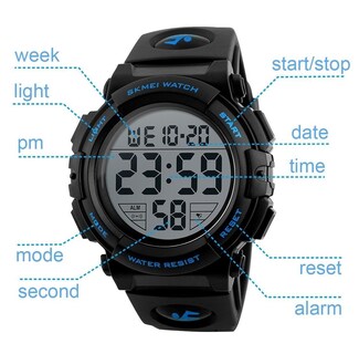 Foto 5 | Venta Internacional - Reloj Skmei Con Alarma Led Impermeable Digital Deportiva Para Hombre, Color Dorado
