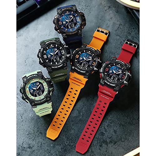 Foto 2 | Venta Internacional - Reloj Smael Para Hombre, Militar, Deportes Al Aire Libre, Digital, Impermeable