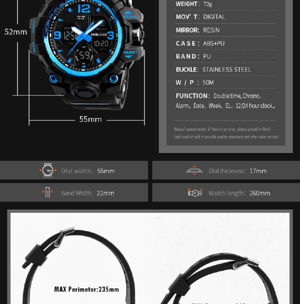 Foto 7 | Venta Internacional - Reloj Strived, Deportivo Militar, Electrónico, Impermeable, Led, Para Hombre