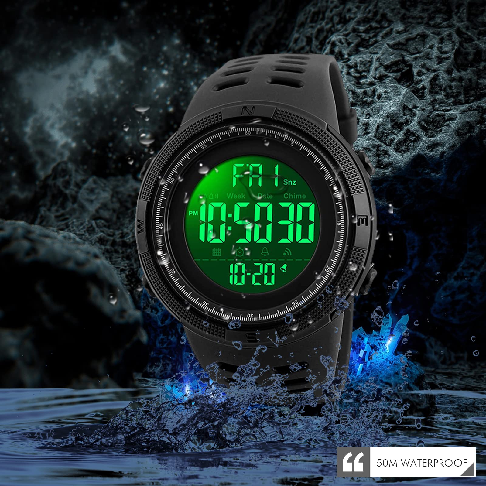 Foto 5 pulgar | Venta Internacional - Reloj Deportivo Digital Led Skmei Resistente al Agua 50 m para Hombre