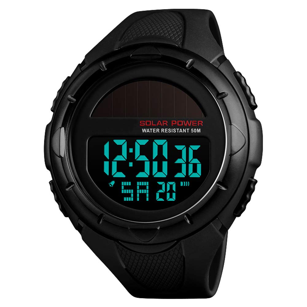 Venta Internacional - Reloj Deportivo Alcadan Solar Digital Led para Hombre