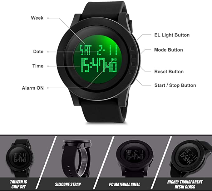 Foto 7 pulgar | Venta Internacional-Reloj Skmei Negro para Hombre