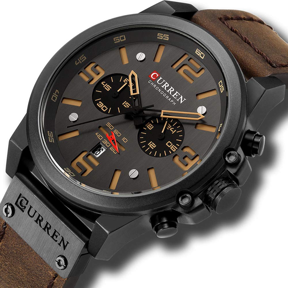 Foto 3 pulgar | Venta Internacional-Reloj Curren Café para Hombre