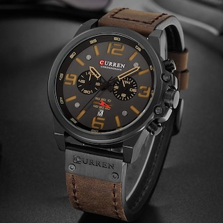 Foto 3 | Venta Internacional-Reloj Curren Café para Hombre