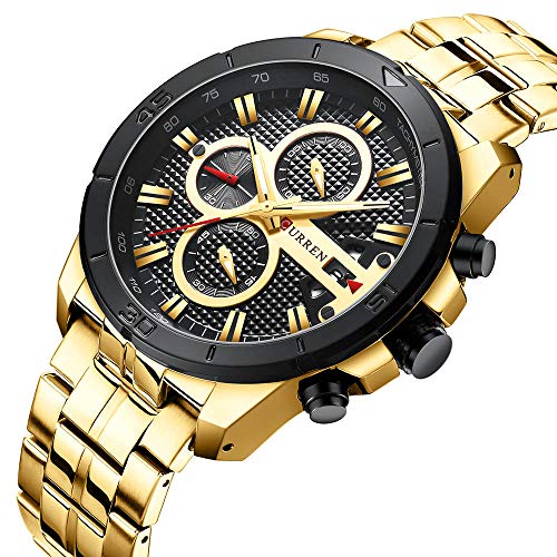 Foto 3 pulgar | Venta Internacional-Reloj Curren Dorado para Hombre