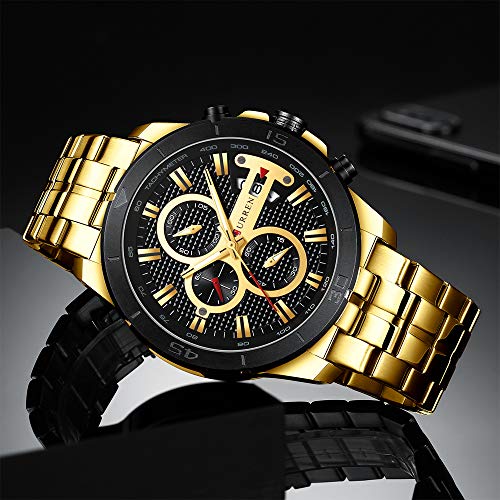 Foto 4 pulgar | Venta Internacional-Reloj Curren Dorado para Hombre