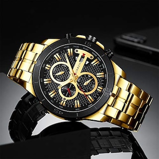 Foto 3 | Venta Internacional-Reloj Curren Dorado para Hombre
